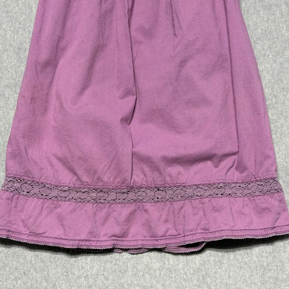Mini Boden Girls Purple Cotton Lace Flutter Sleeve Dress Size‎ 4-5Y